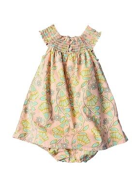 Tea Collection Pink Floral Smocked Baby Dress Size 18-24 Months